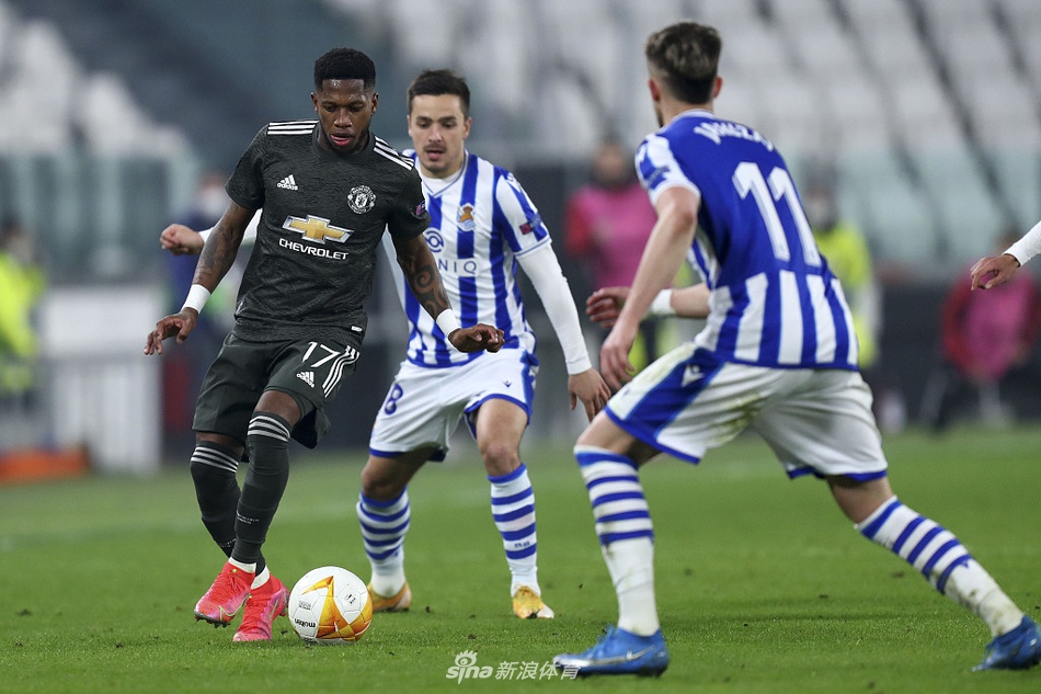 [欧联杯]皇家社会0-4曼联 B费两球