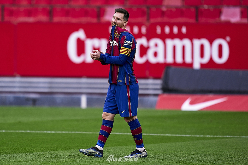 [西甲]塞维利亚0-2巴萨 梅西传射