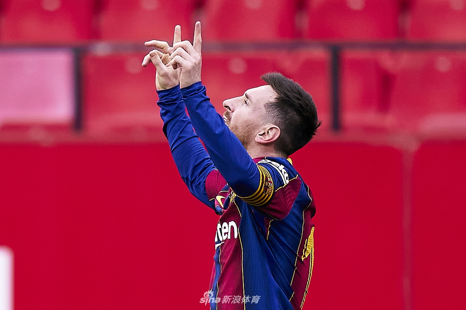 [西甲]塞维利亚0-2巴萨 梅西传射