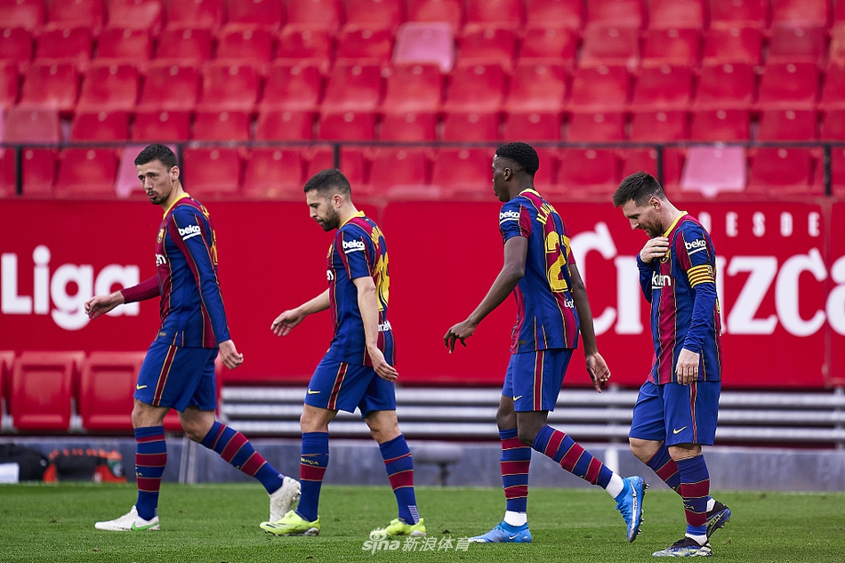 [西甲]塞维利亚0-2巴萨 梅西传射