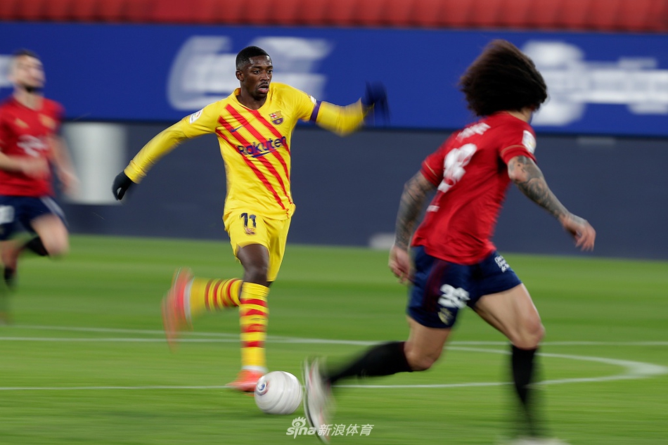 [西甲]奥萨苏纳0-2巴萨 梅西两助攻