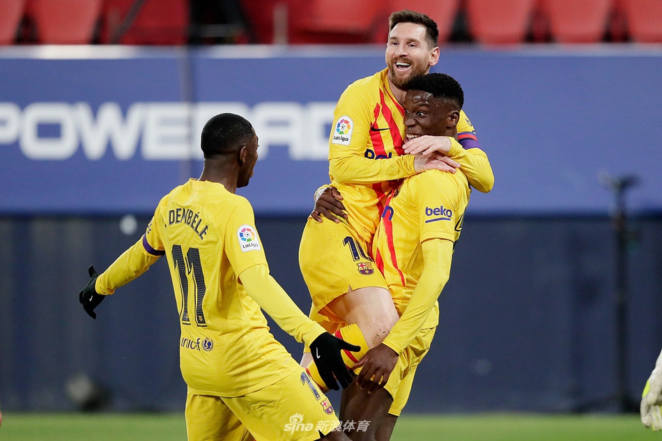 [西甲]奥萨苏纳0-2巴萨 梅西两助攻