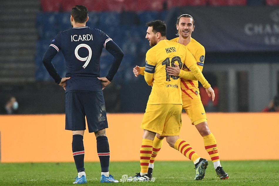 [欧冠]巴黎1-1巴萨 梅西破门+失点