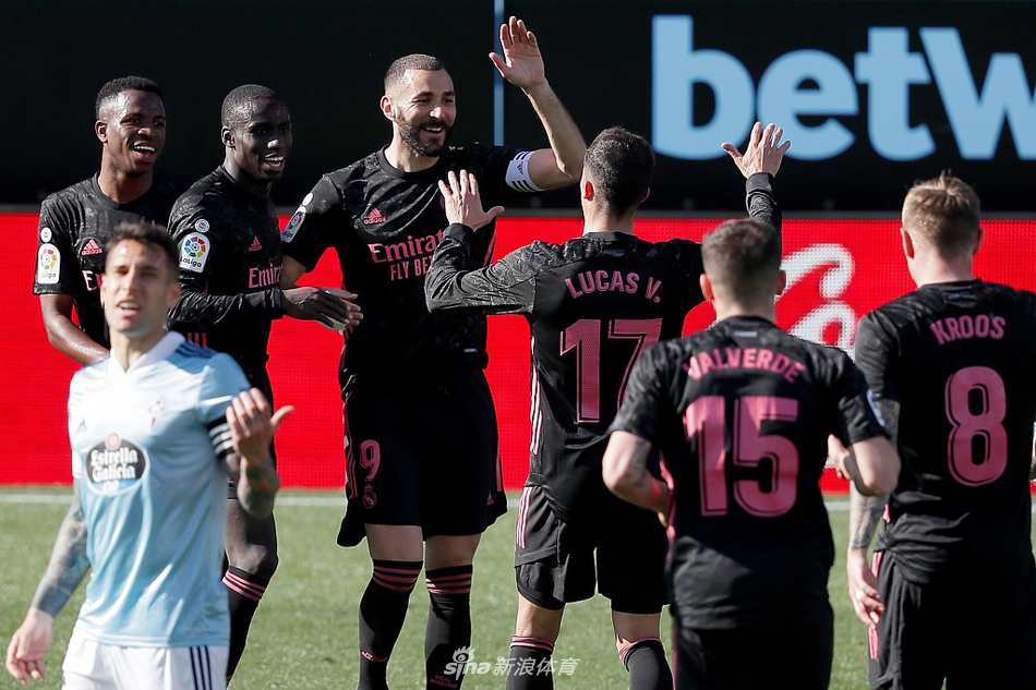 [西甲]塞尔塔1-3皇马 本泽马两射一传