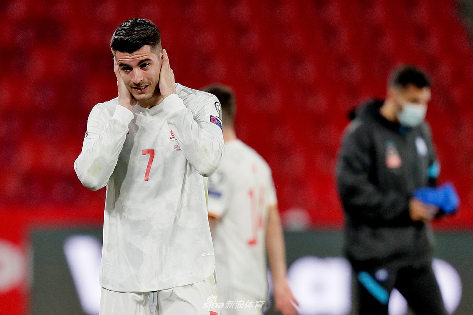 [世预赛]西班牙1-1希腊 莫拉塔破门