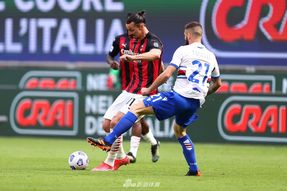 [意甲]AC米兰1-1桑普多利亚