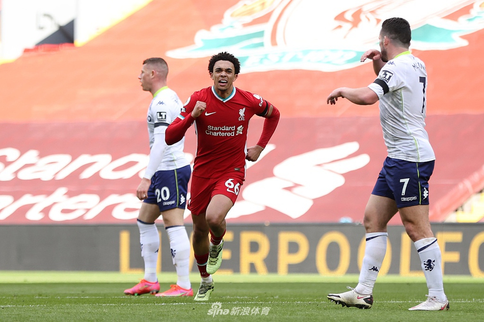 [英超]利物浦2-1维拉 阿诺德绝杀