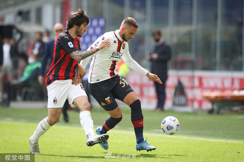 [意甲]AC米兰2-1热那亚