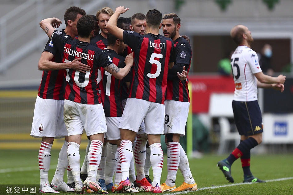 [意甲]AC米兰2-1热那亚