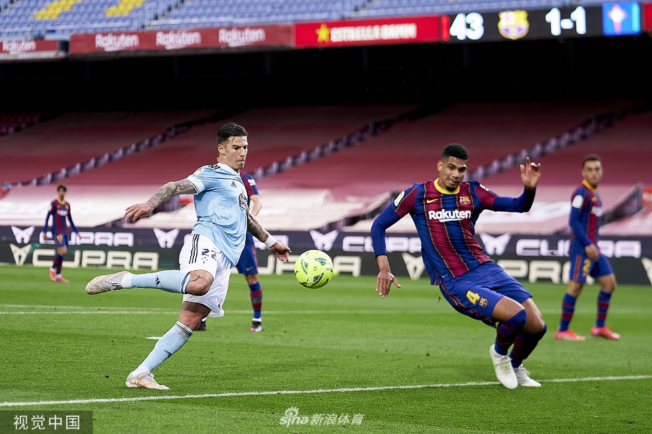 [西甲]巴萨1-2塞尔塔 梅西破门无缘争冠