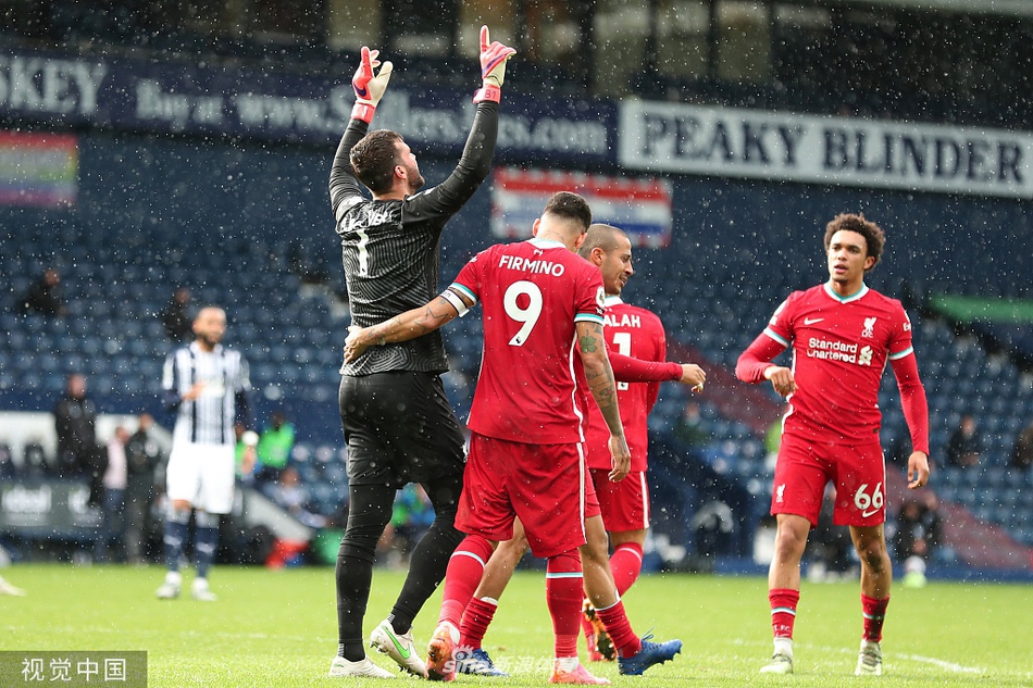 [英超]西布朗1-2利物浦 阿利森绝杀