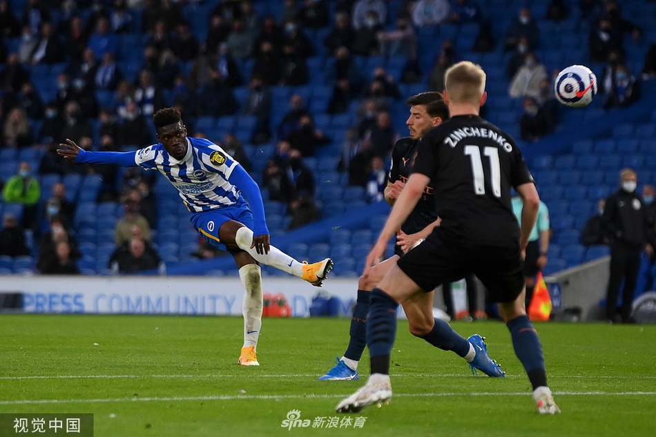 [英超]布莱顿3-2曼城 布莱顿大逆转