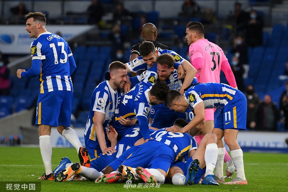 [英超]布莱顿3-2曼城 布莱顿大逆转