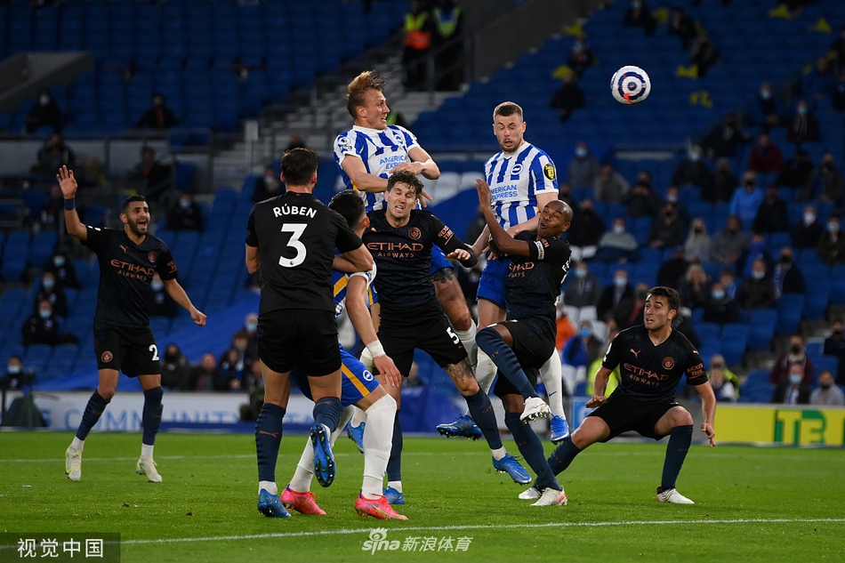 [英超]布莱顿3-2曼城 布莱顿大逆转