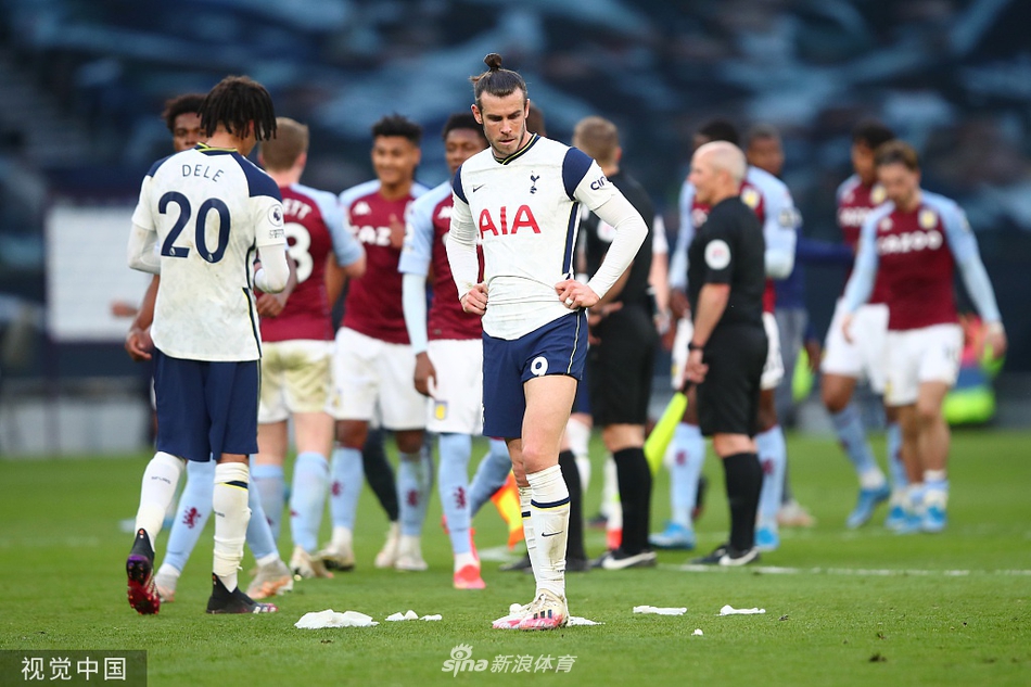 [英超]热刺1-2维拉 主场3连胜被终结