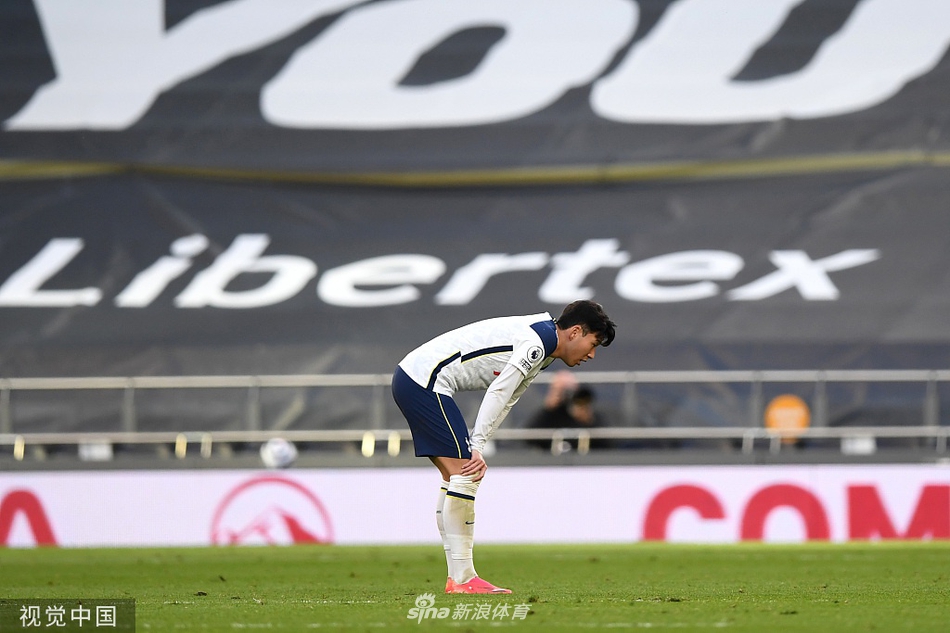 [英超]热刺1-2维拉 主场3连胜被终结