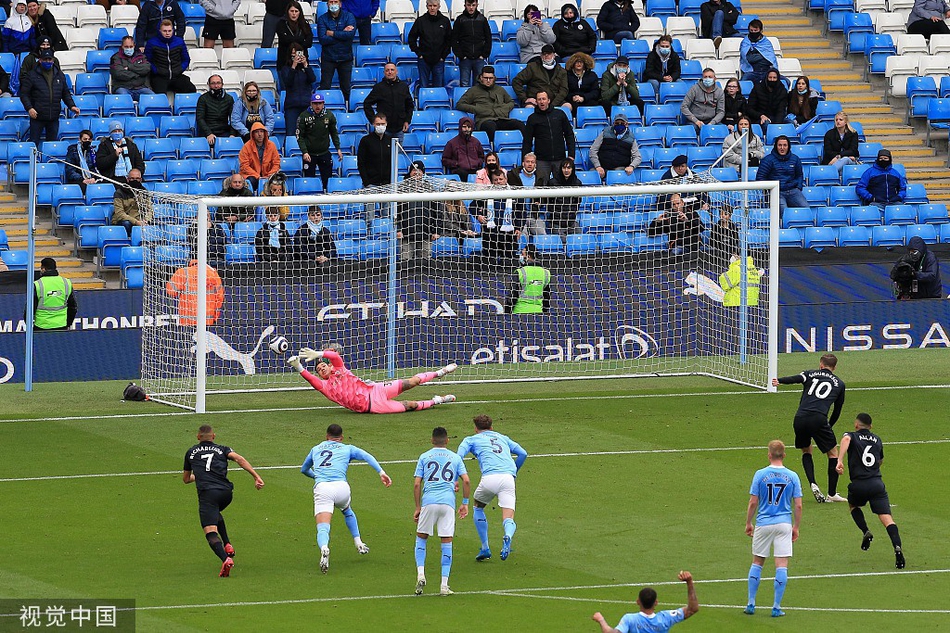 [英超]曼城5-0埃弗顿 阿圭罗两球