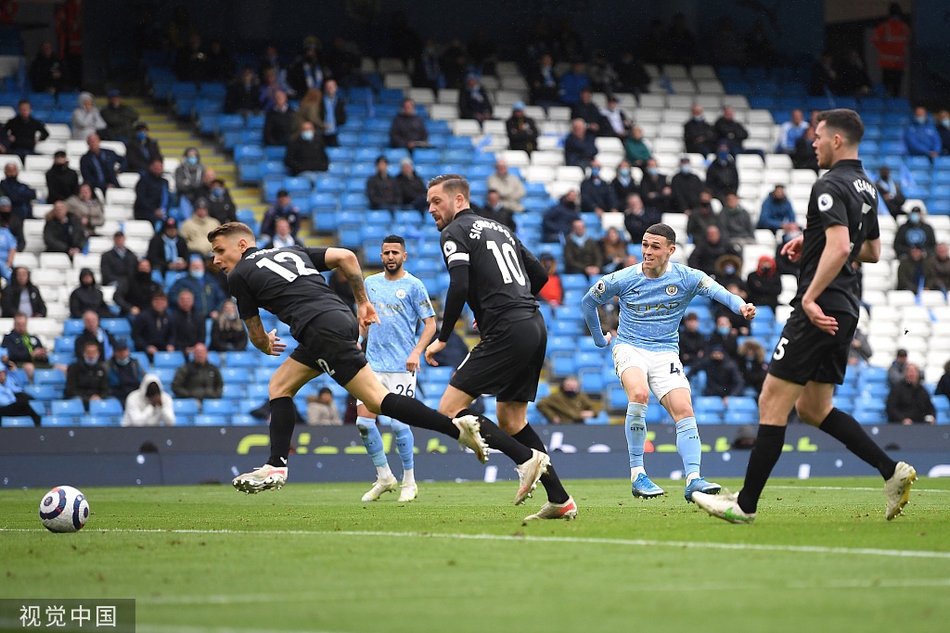 [英超]曼城5-0埃弗顿 阿圭罗两球