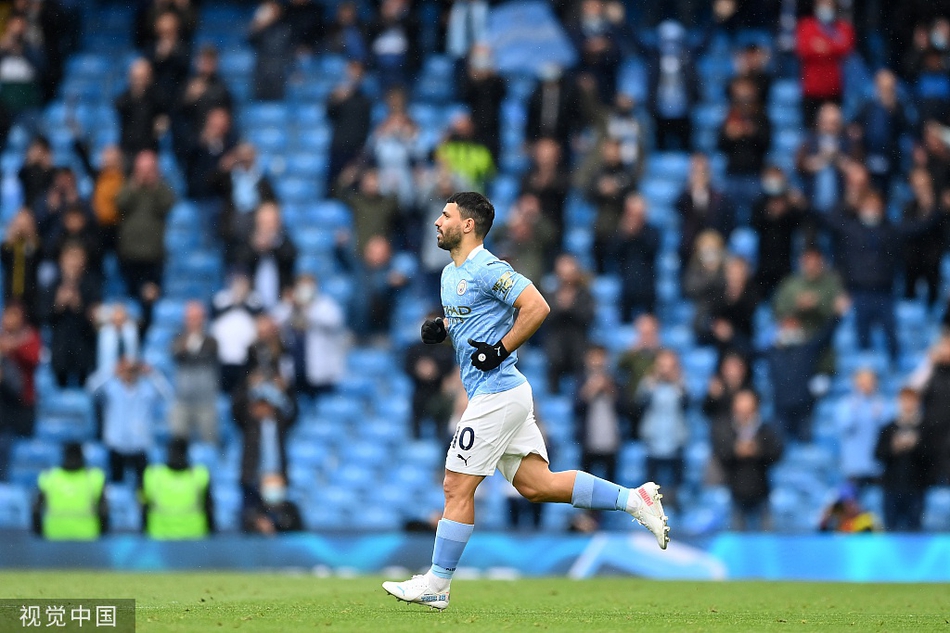 [英超]曼城5-0埃弗顿 阿圭罗两球