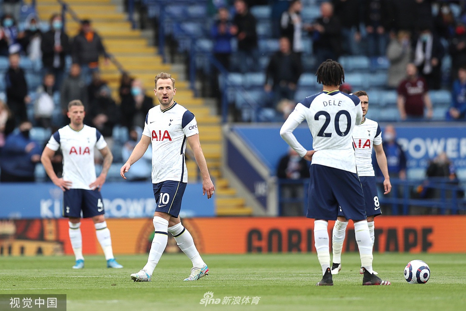 [英超]莱斯特2-4热刺 贝尔两球