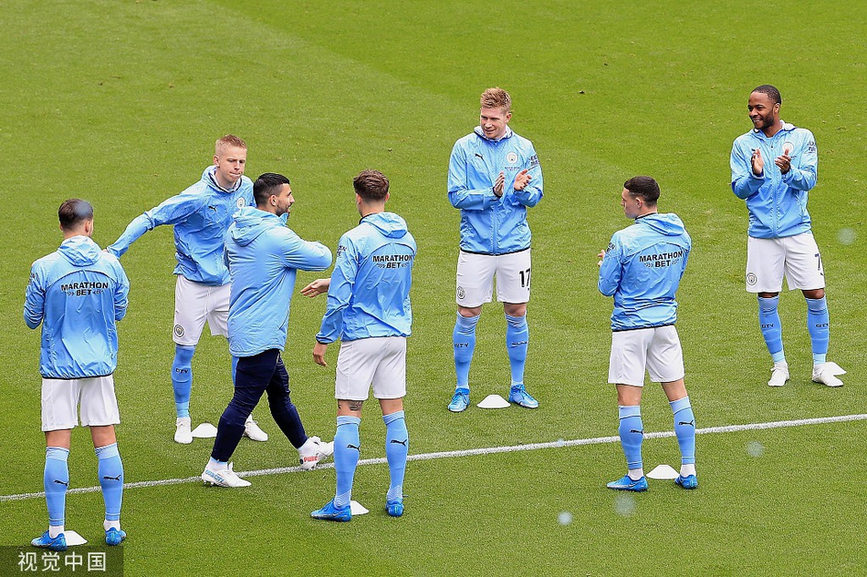 [英超]曼城5-0埃弗顿 阿圭罗两球