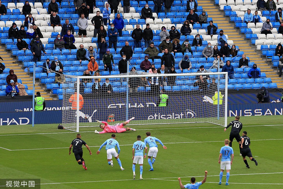 [英超]曼城5-0埃弗顿 阿圭罗两球