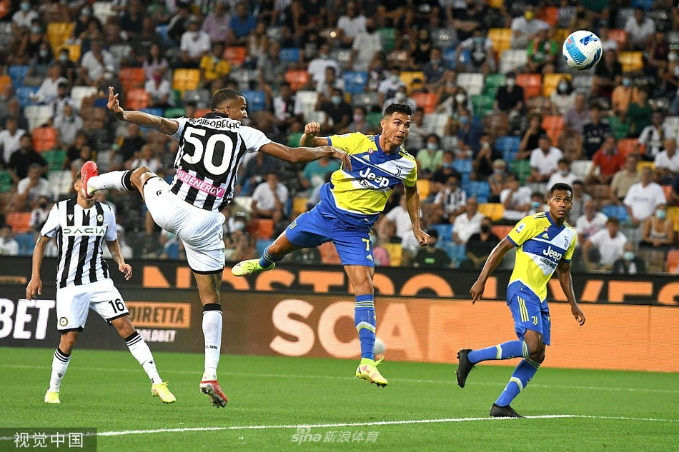 [意甲]乌迪内斯2-2尤文 C罗补时进球被判无效