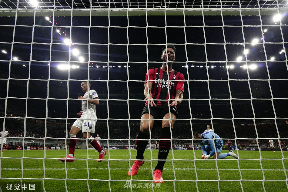 [意甲]AC米兰4-1卡利亚里 吉鲁两球