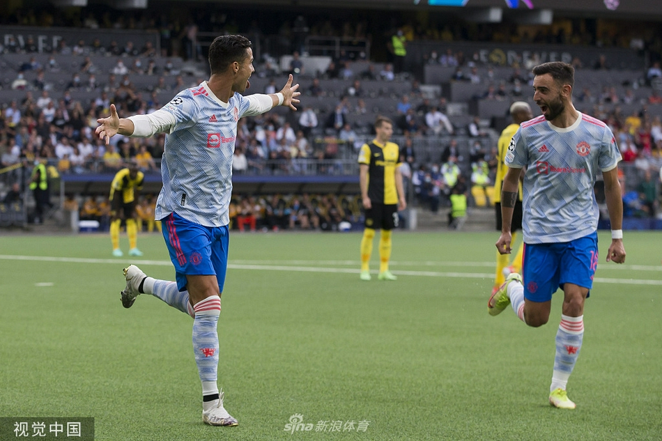 [欧冠]年轻人2-1曼联 C罗破门