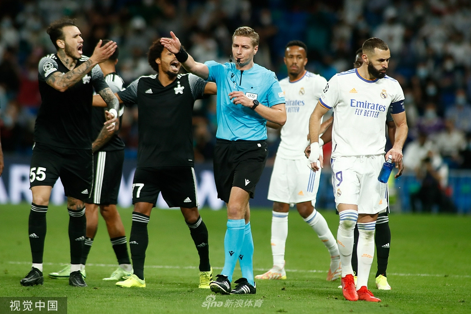 [欧冠]皇马1-2谢里夫 本泽马破门