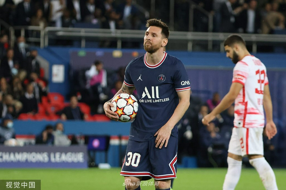[欧冠]巴黎圣日耳曼3-2莱比锡 梅西梅开二度