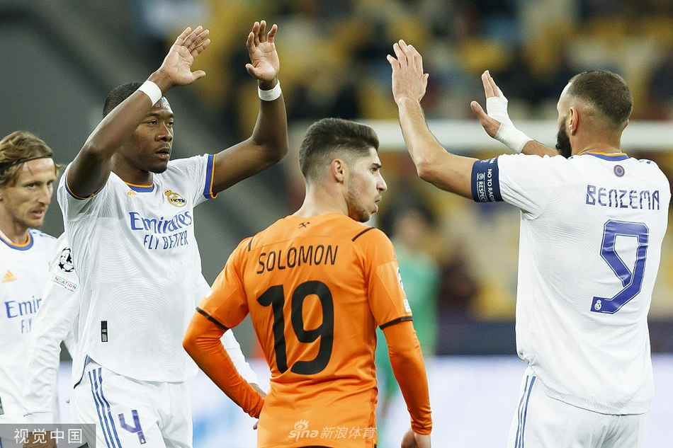 [欧冠]顿涅茨克矿工0-5皇马 威尼修斯两球