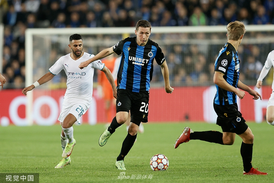 [欧冠]布鲁日1-5曼城 马赫雷斯两球