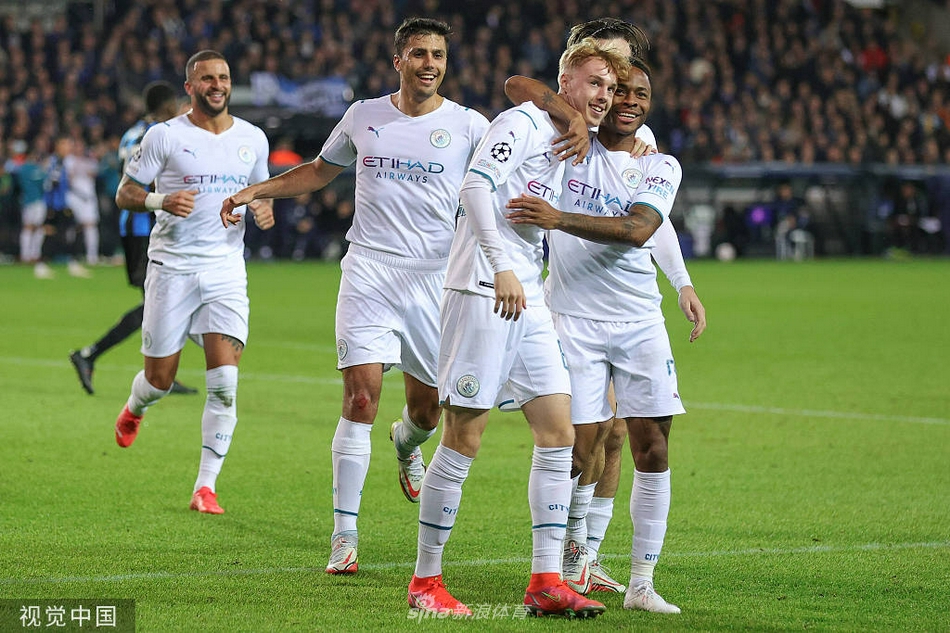 [欧冠]布鲁日1-5曼城 马赫雷斯两球