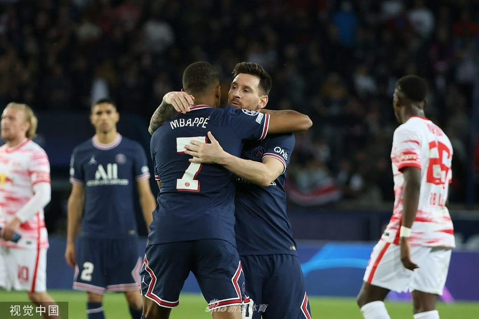 [欧冠]巴黎圣日耳曼3-2莱比锡 梅西梅开二度