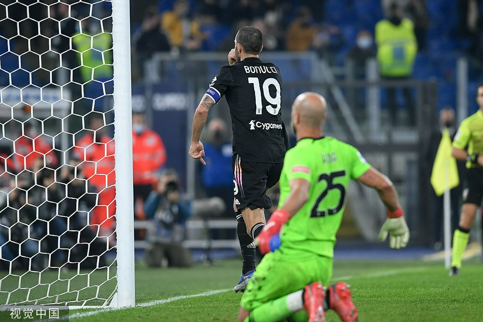 [意甲]拉齐奥0-2尤文 博努奇两球