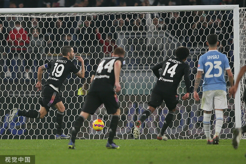 [意甲]拉齐奥0-2尤文 博努奇两球