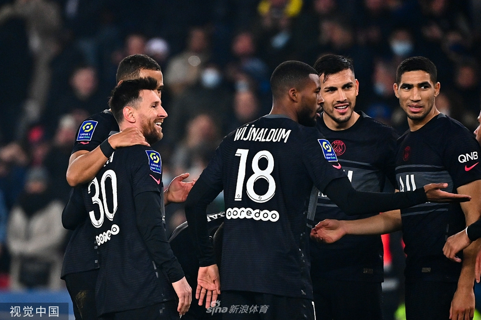 [法甲]巴黎圣日耳曼3-1南特 梅西破门