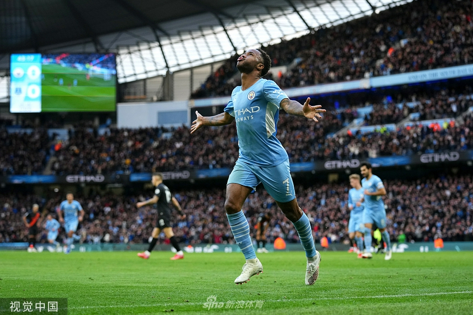 [英超]曼城3-0埃弗顿 斯特林破门
