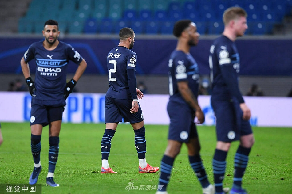 [欧冠]莱比锡2-1曼城 索博斯洛伊破门