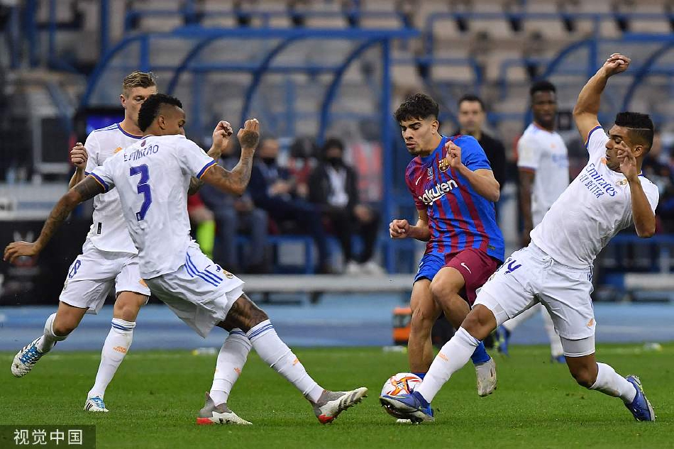 [西班牙超级杯]皇马3-2巴萨 巴尔韦德绝杀