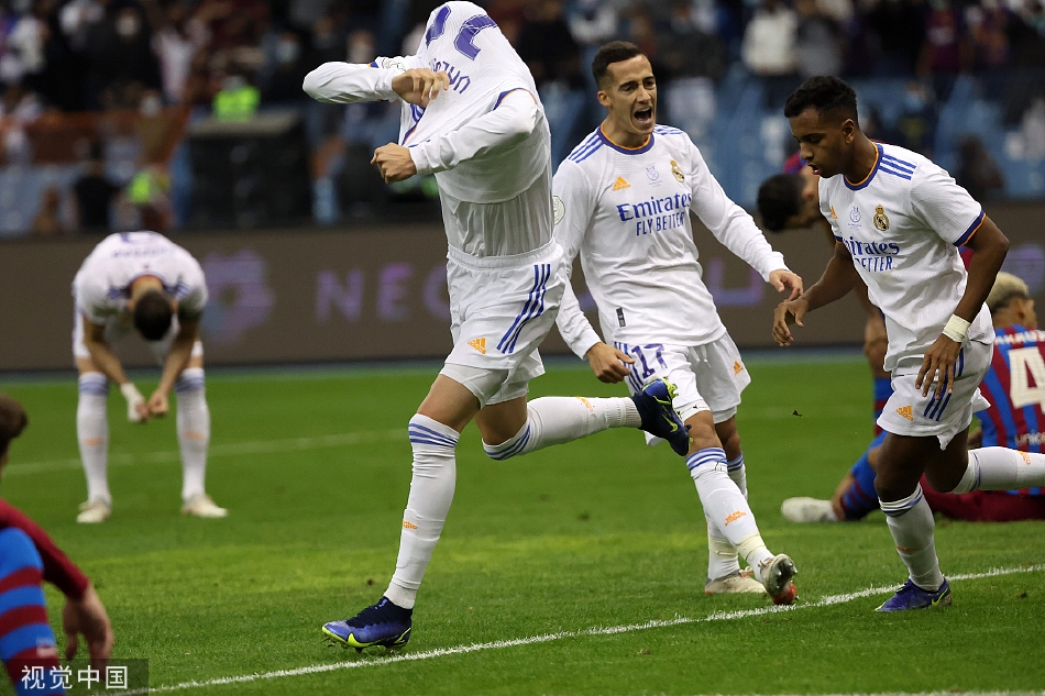 [西班牙超级杯]皇马3-2巴萨 巴尔韦德绝杀