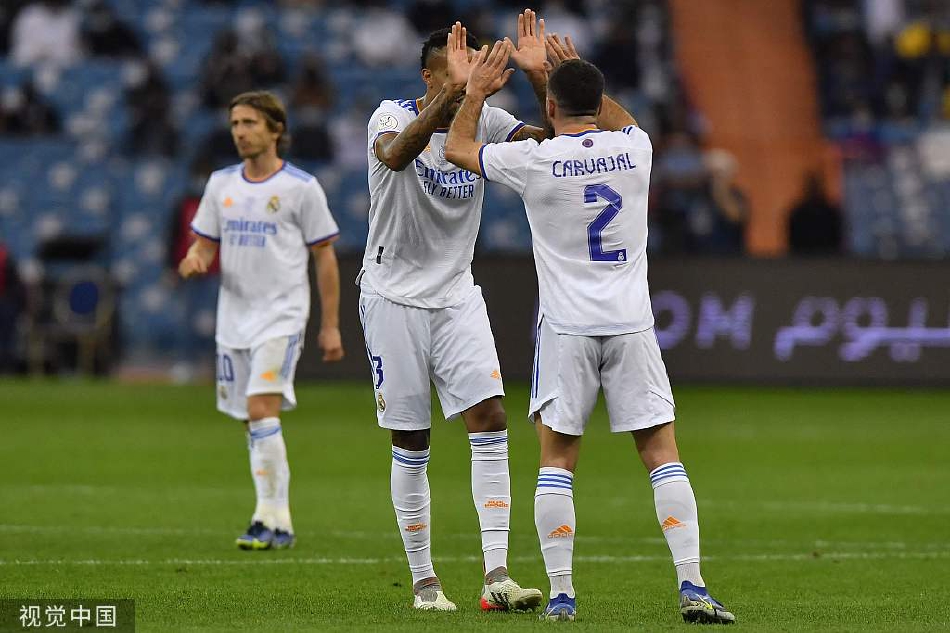 [西班牙超级杯]皇马3-2巴萨 巴尔韦德绝杀