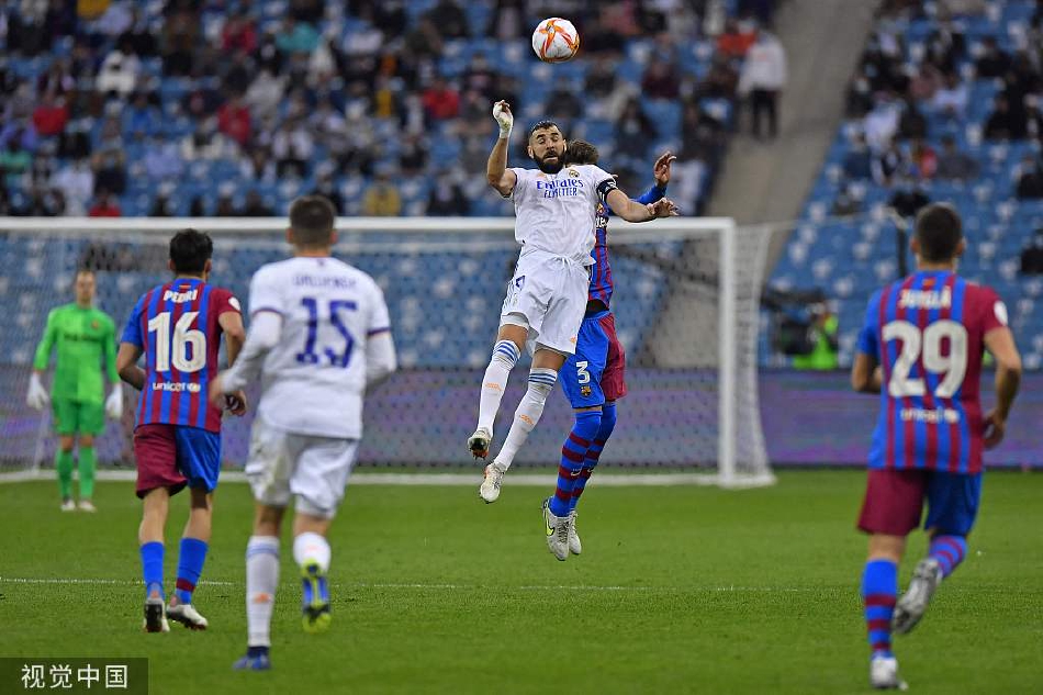 [西班牙超级杯]皇马3-2巴萨 巴尔韦德绝杀