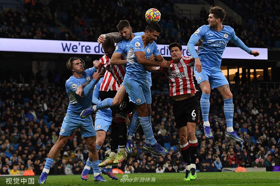 [英超]曼城2-0布伦特福德 德布劳内破门