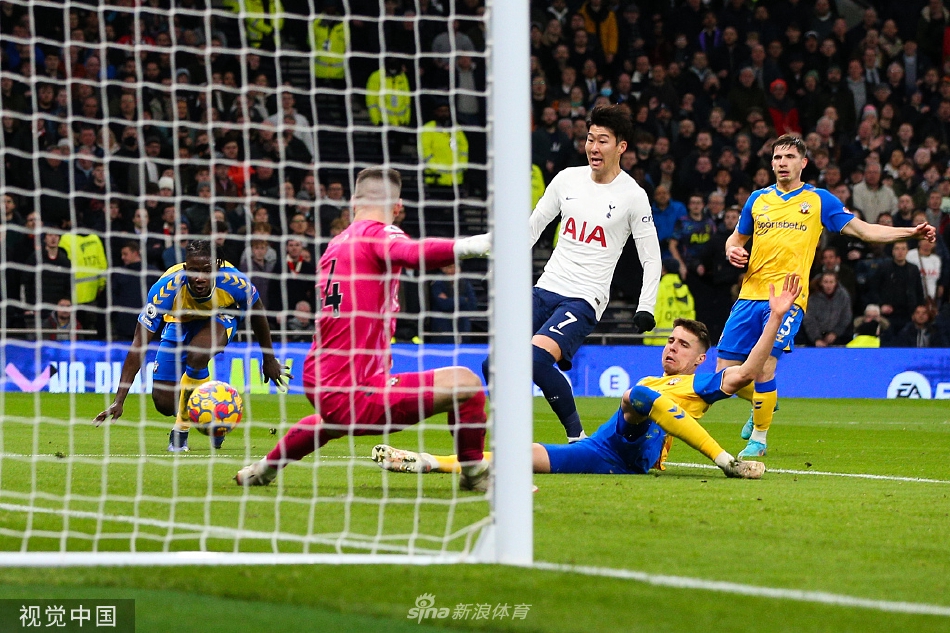 [英超]热刺2-3南安普顿 孙兴O进球