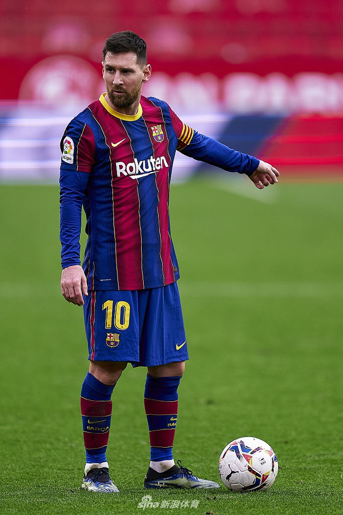 [西甲]塞维利亚0-2巴萨 梅西传射