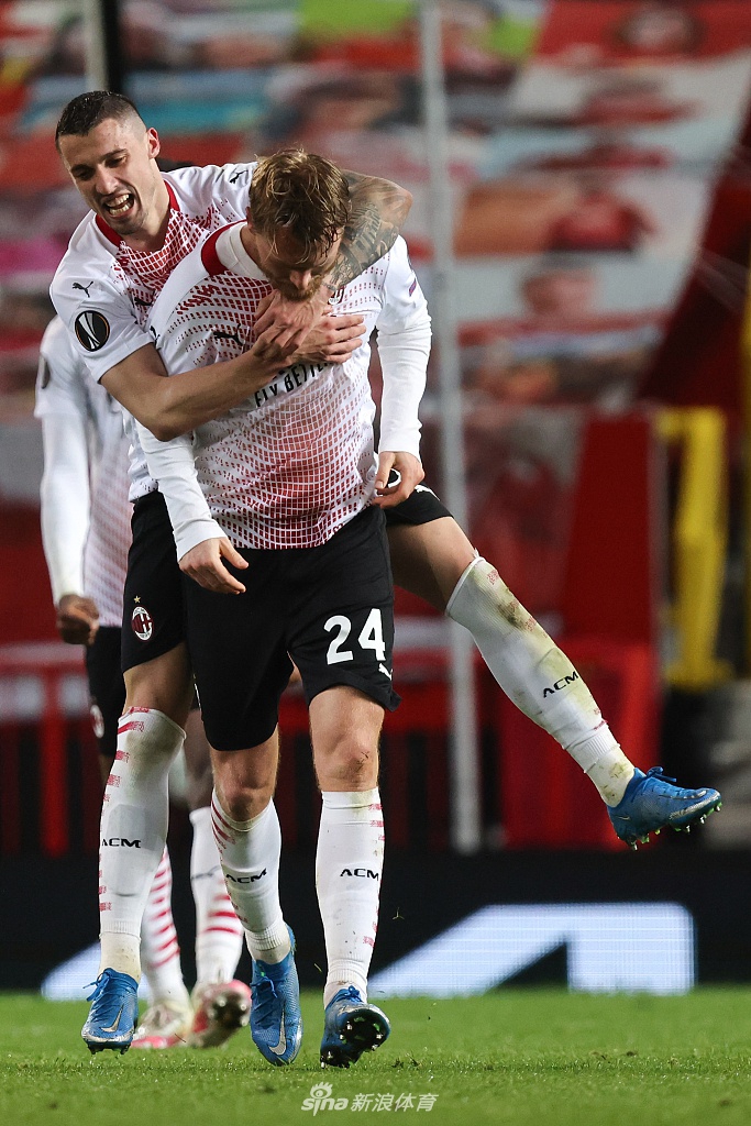 [欧联杯]曼联1-1AC米兰 克亚尔读秒扳平