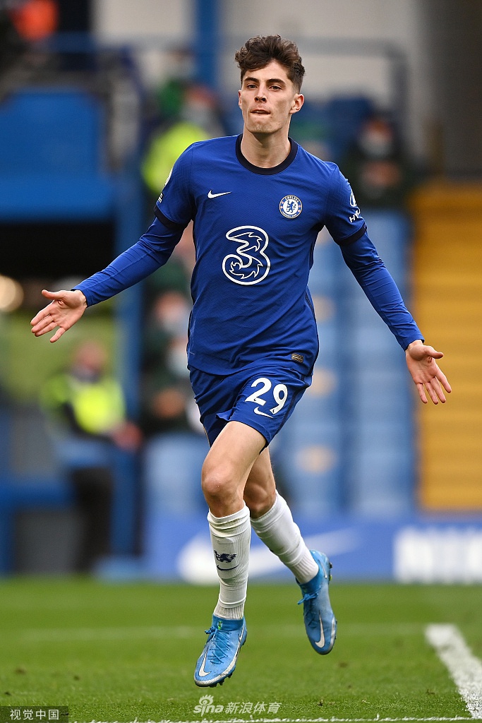 [英超]切尔西2-0富勒姆 哈弗茨两球