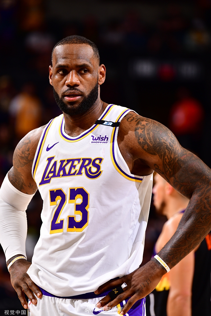 [NBA季后赛]湖人90-99太阳 詹姆斯两双难救主